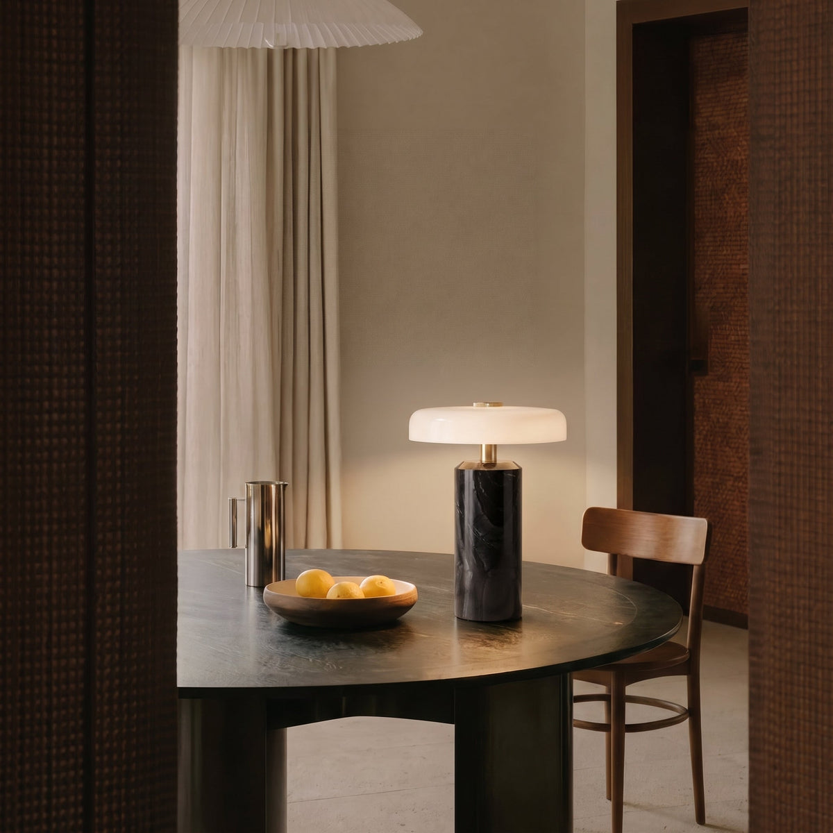 Wireless Marble Glass Table Lamp