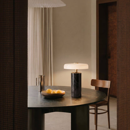 Wireless Marble Glass Table Lamp