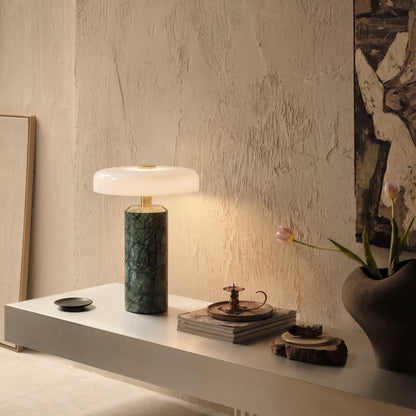 Wireless Marble Glass Table Lamp