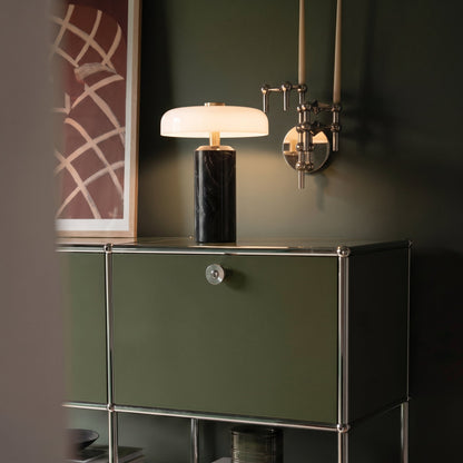 Wireless Marble Glass Table Lamp