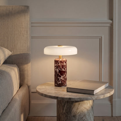 Wireless Marble Glass Table Lamp